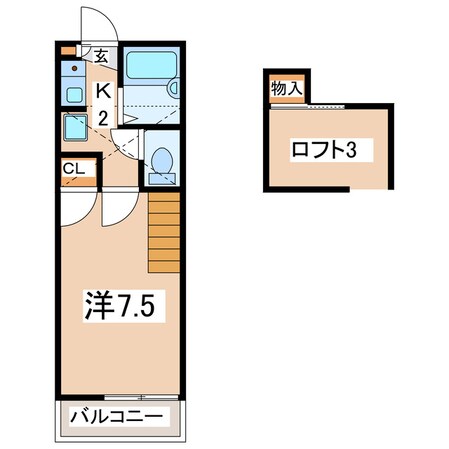 郡山駅 バス25分  下富田下車：停歩2分 1階の物件間取画像